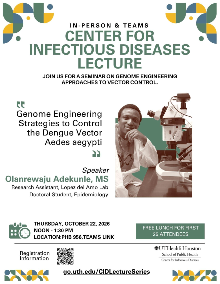 Center for Infectious Diseases Lecture with Olanrewaju Adekunle, MS
